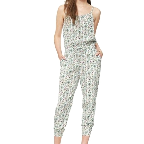Juicy Couture Pants - Juicy Couture Desert Paradise Floral Print Jumpsuit Romper Silk Shell Size 2